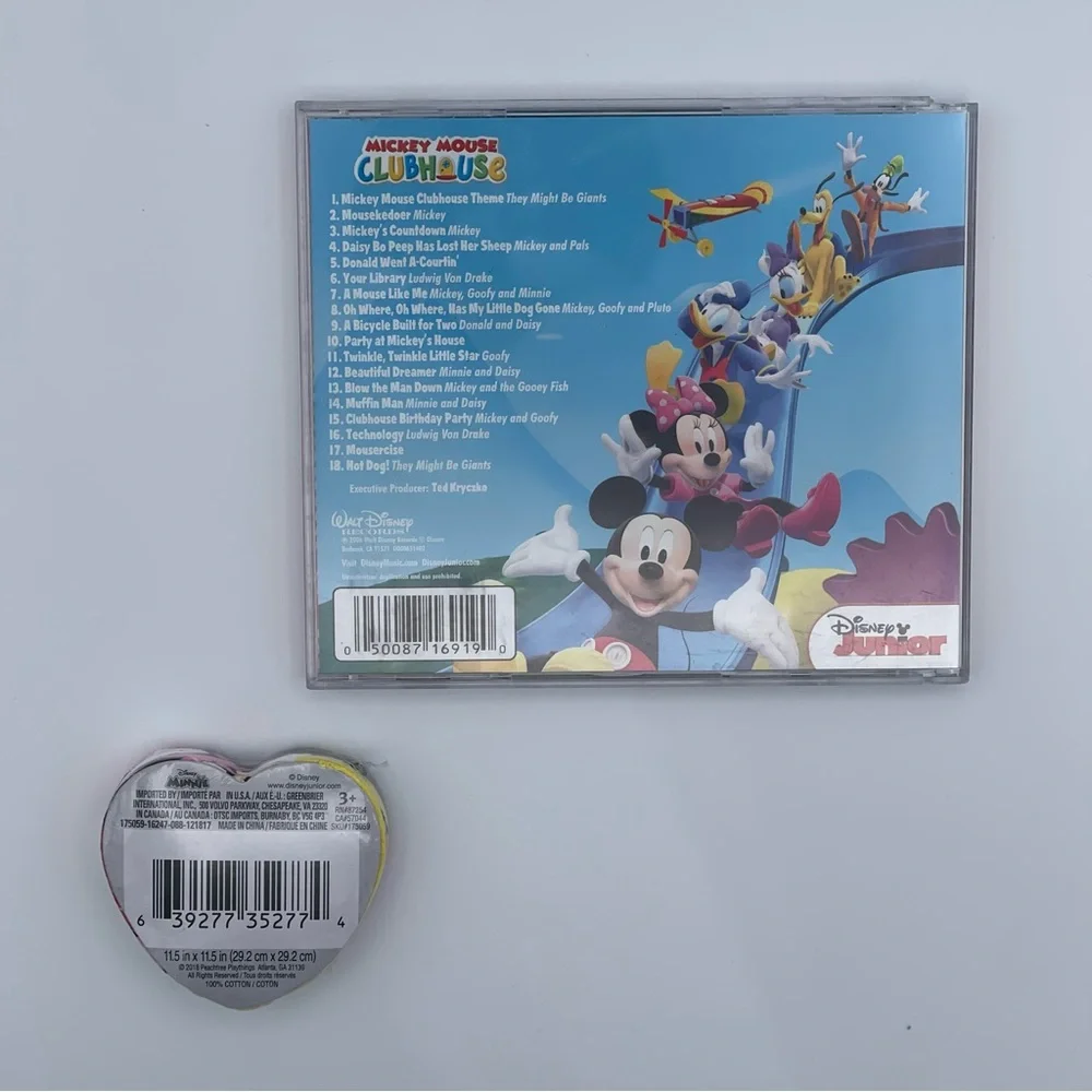 Disney Junior Mickey Mouse Clubhouse CD + Minnie Magic Towel Bundle